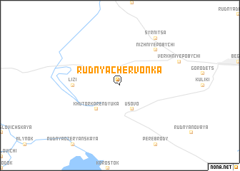 map of Rudnya Chervonka