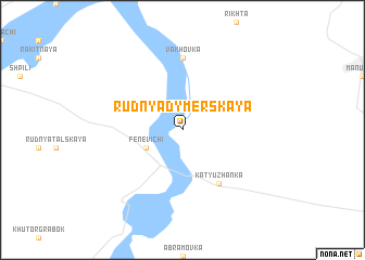 map of Rudnya-Dymerskaya