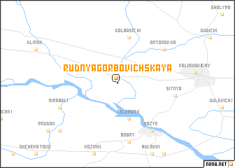 map of Rudnya Gorbovichskaya