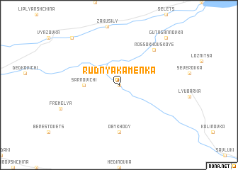 map of Rudnya Kamenka