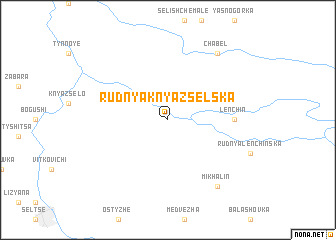 map of Rudnya Knyazʼselʼska