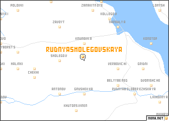 map of Rudnya Smolegovskaya