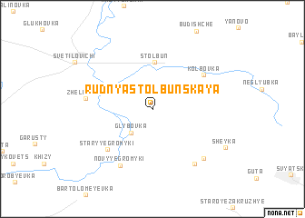 map of Rudnya Stolbunskaya