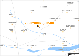 map of Rudnya Vorobʼivsʼka