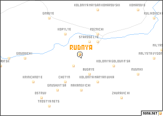 map of Rudnya