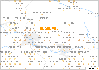 map of Rudolfov