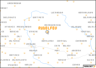 map of Rudolfov