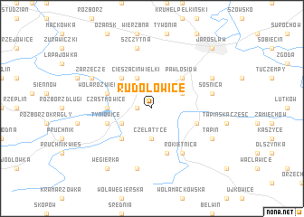 map of Rudołowice