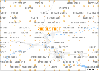 map of Rudolstadt