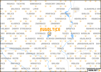 map of Rudoltice