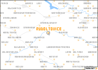 map of Rudoltovice