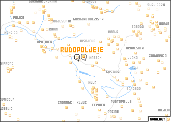 map of Rudo Polje