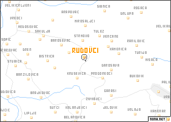 map of Rudovci