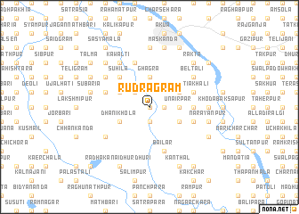 map of Rudragrām