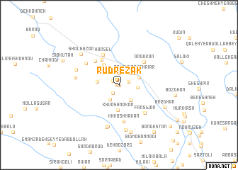 map of Rūd Rezak