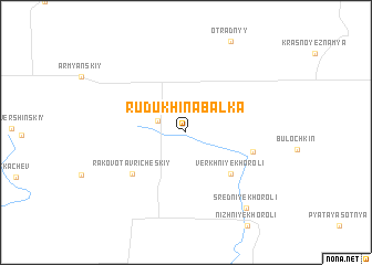 map of Rudukhina-Balka