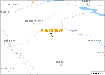 map of Rudyanoye