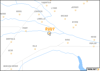 map of Rudy