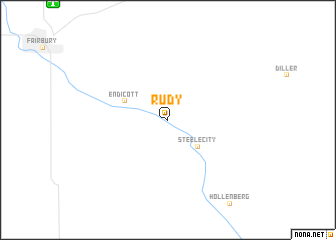 map of Rudy