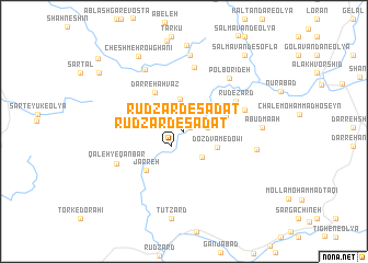 map of Rūd Zard-e Sādāt