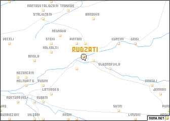 map of Rudzāti