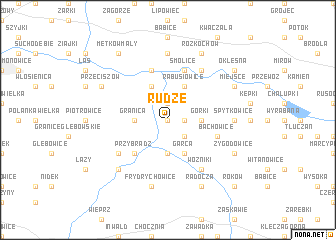 map of Rudze