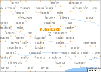 map of Rudziczka