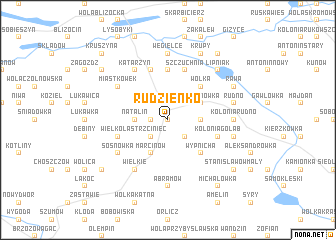 map of Rudzienko