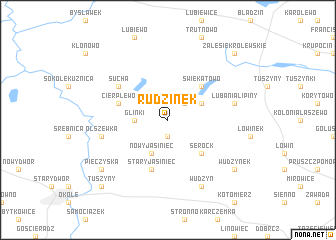 map of Rudzinek