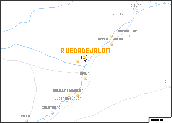 map of Rueda de Jalón