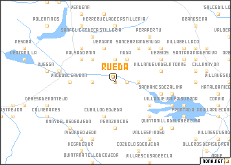 map of Rueda