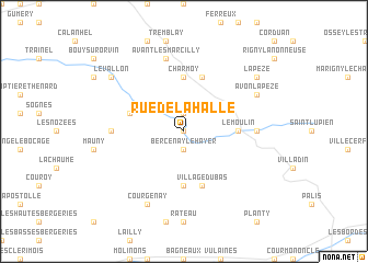 map of Rue-de-la-Halle