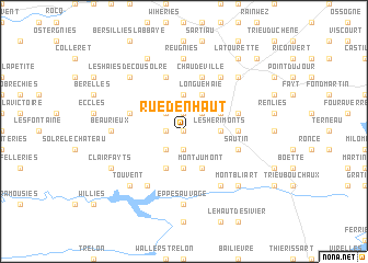 map of Rue dʼen Haut