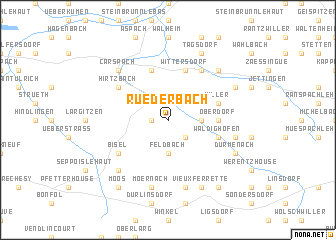 map of Ruederbach