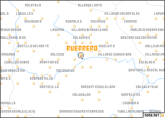 map of Rúerrero