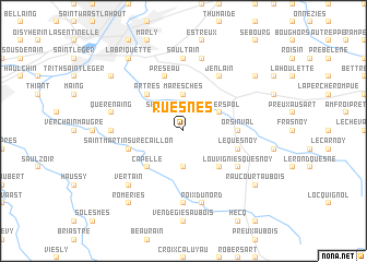 map of Ruesnes