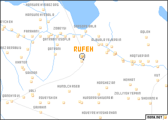 map of Rūfeh