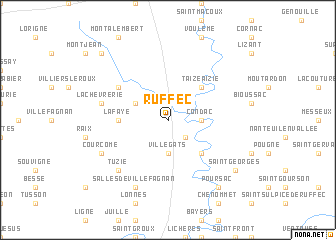 map of Ruffec