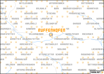 map of Ruffenhofen