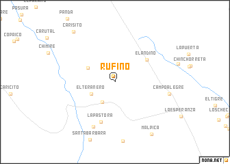 map of Rufino
