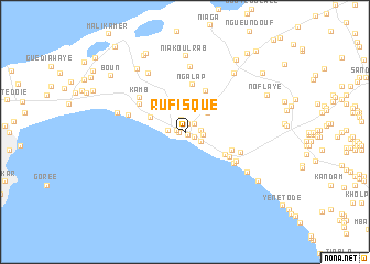 map of Rufisque