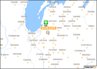 map of Ruganda