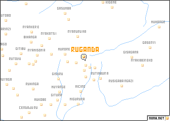 map of Ruganda