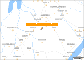 map of Rugan Jaunro Adamu