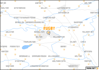 map of Rugby