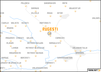 map of Rugeşti