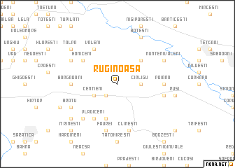 map of Ruginoasa