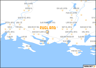 map of Rugland