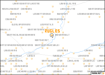 map of Rugles