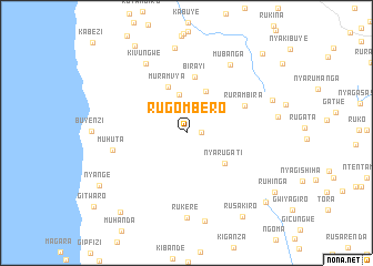 map of Rugombero